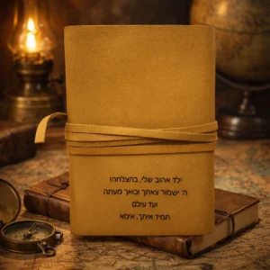 תהילים מעור בעבודת יד עם חריטה