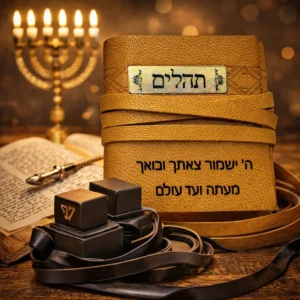 ספר תהילים יוקרתי מעור אמיתי